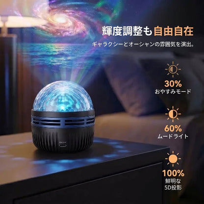 🇯🇵日本公式ストア |🔥🔥 SCNDR® 360° ナイトライトプロジェクター ― スマートホログラフィックスタープロジェクタ