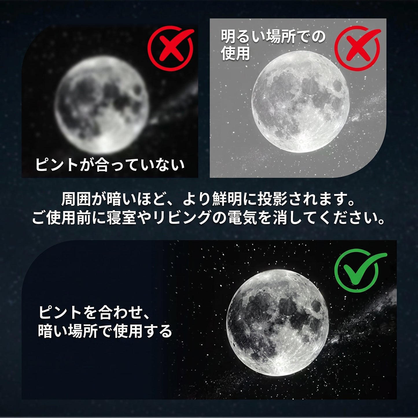 🌘𝑺𝑪𝑵𝑫𝑹® 次世代スマート投影HD搭載 スマートダイナミック5Dホログラフィックナイトライトプロジェクター
