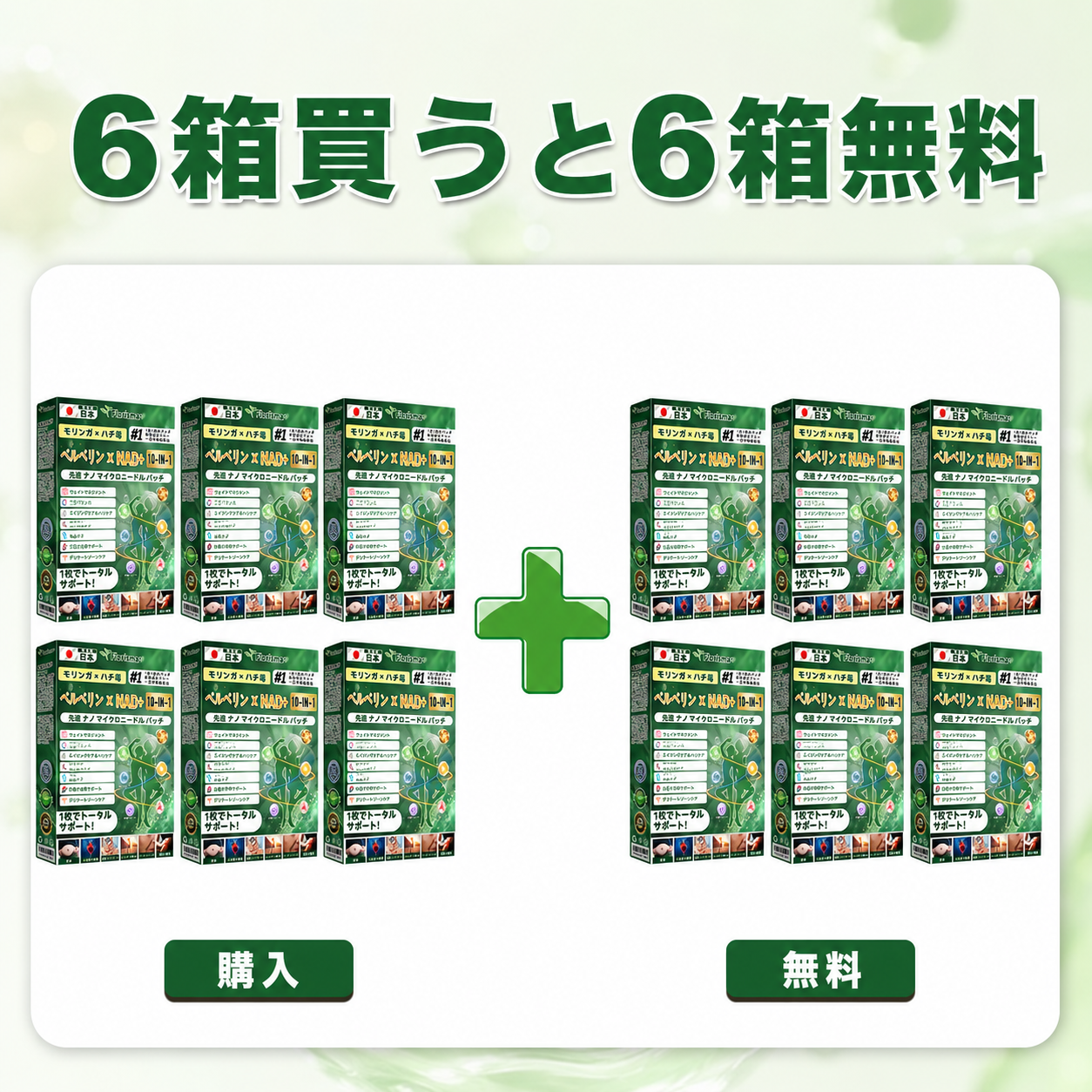 公式ストア 🇯🇵  | 🧑‍⚕️🩺 𝐅𝐥𝐨𝐫𝐢𝐬𝐦𝐚® モリンガ ベルベリン × NAD + 10-IN-1 先進 ナノ マイクロニードル パッチ — 1日1回、7日で目に見える効果が現れます