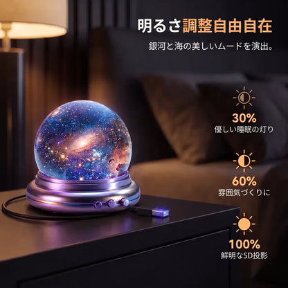 SCNDR® 🦕🦕5Dホログラフィック プロジェクター — 恐竜・星空・海の世界を再現！部屋が躍動する没入型ナイトライト